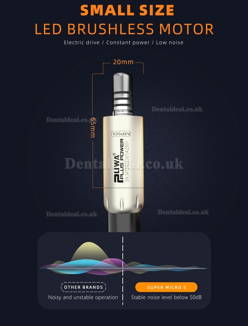 Pluspower® Super Micro S Durable Dental Electric Motor Bulit-in LED Light